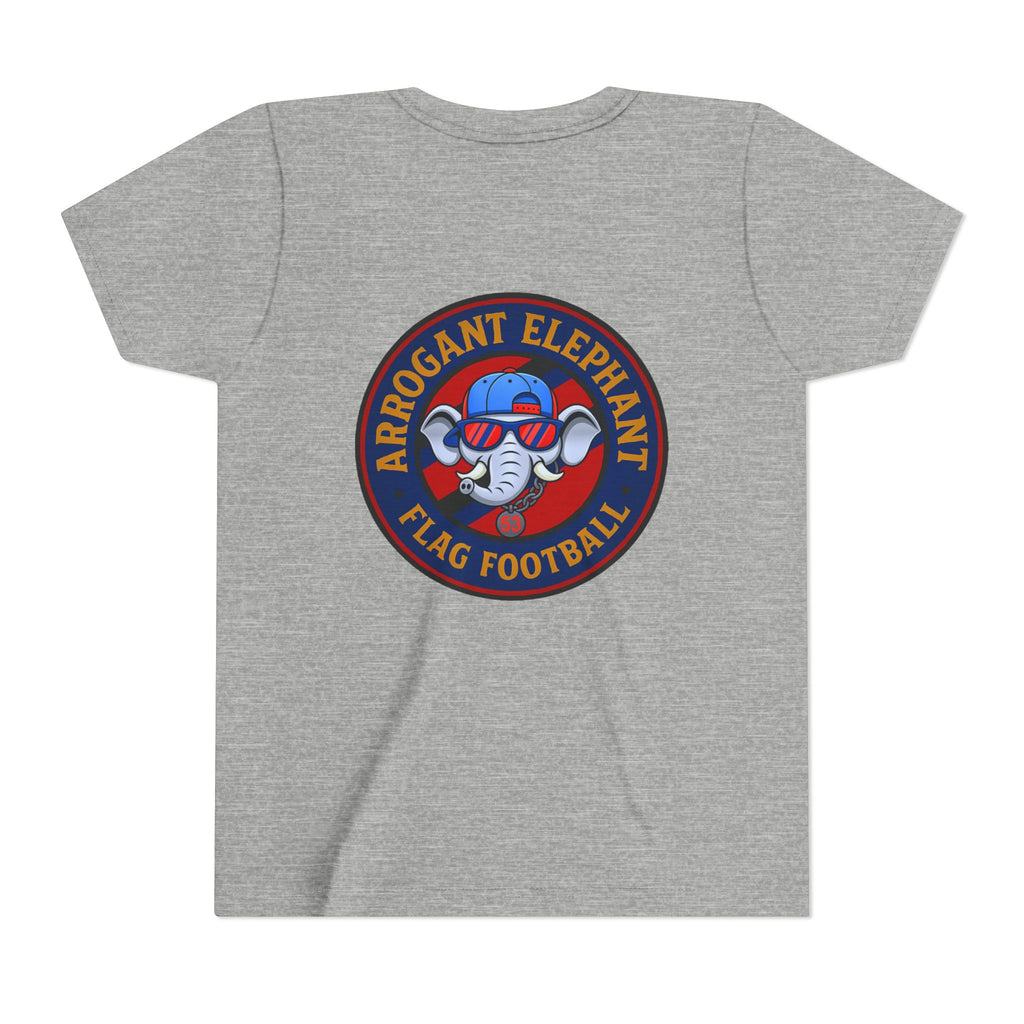 Arrogant Elephant™ Flag Football Tee – Youth "From the field to the stands — rep the elephant with pride"