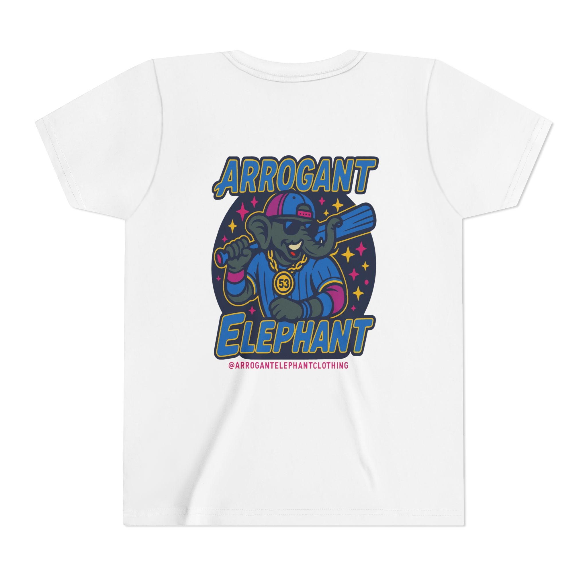 Arrogant Elephant™ Power Play baseball Tee; Game Day Energy. Streetwear Attitude. (HERO EDITION)