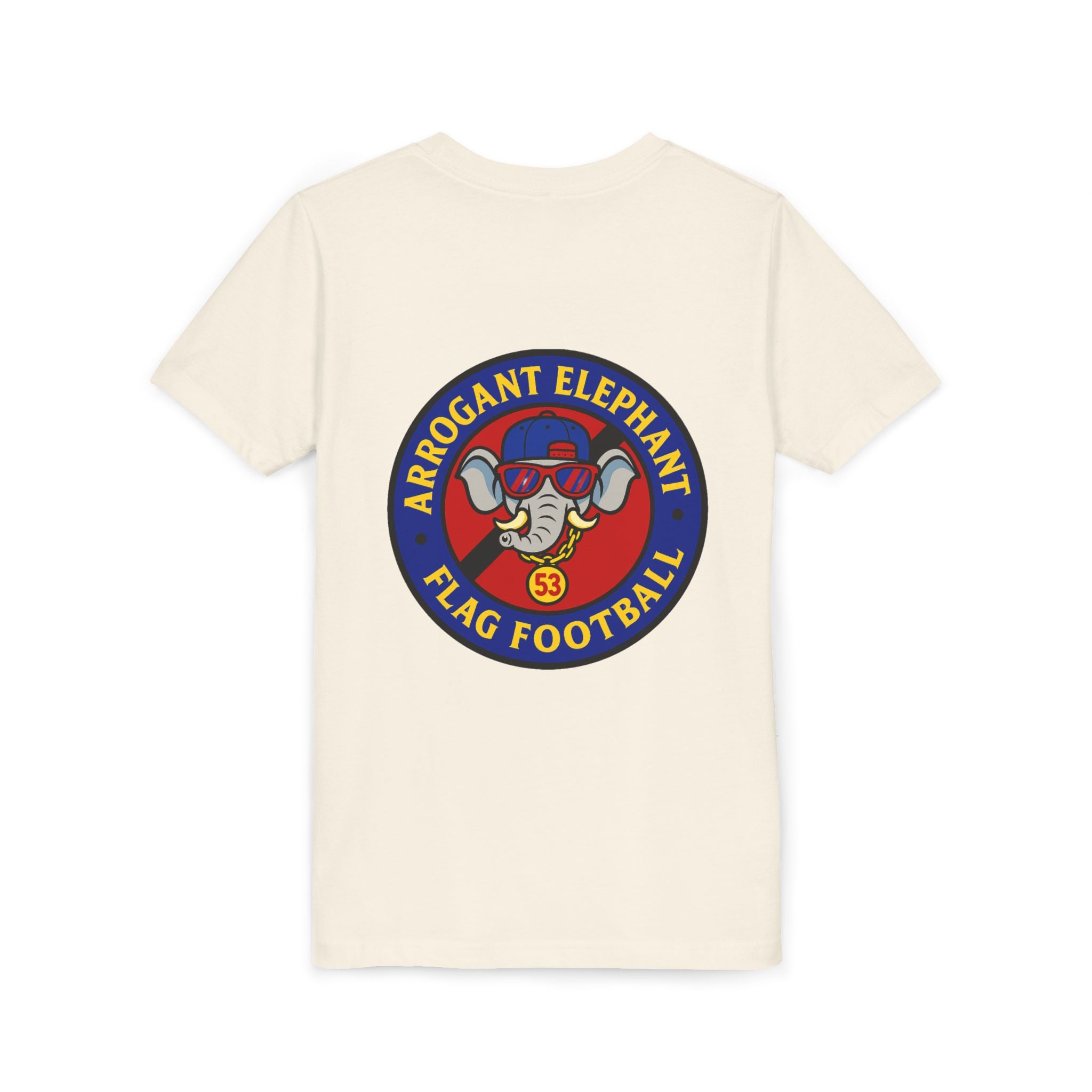 Arrogant Elephant™ Flag Football Tee – Youth "From the field to the stands — rep the elephant with pride"