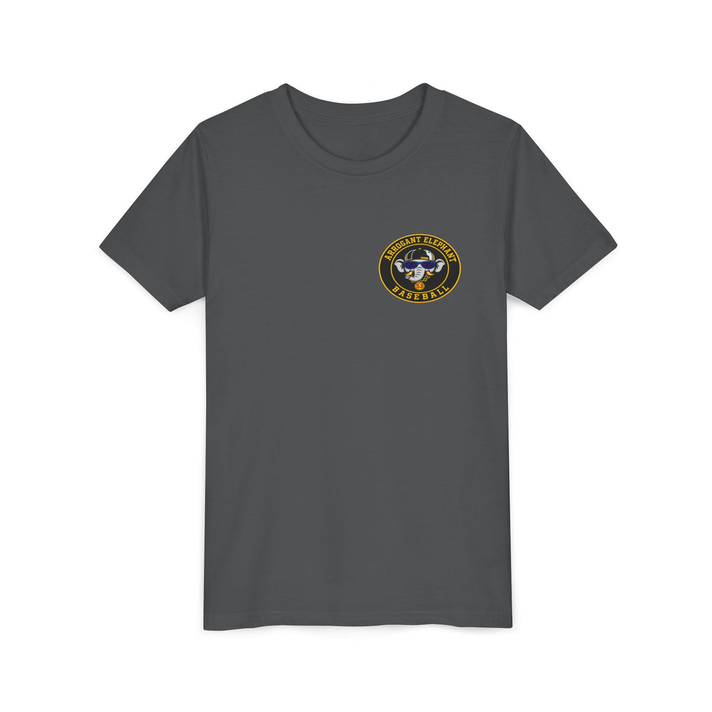 Arrogant Elephant™ Power Play baseball Tee; Game Day Energy. Streetwear Attitude. (HERO EDITION)