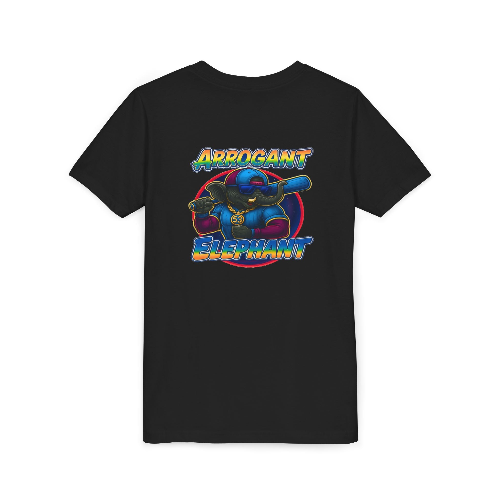 Arrogant Elephant™ Power Play baseball Tee; Game Day Energy. Streetwear Attitude. (HERO EDITION)