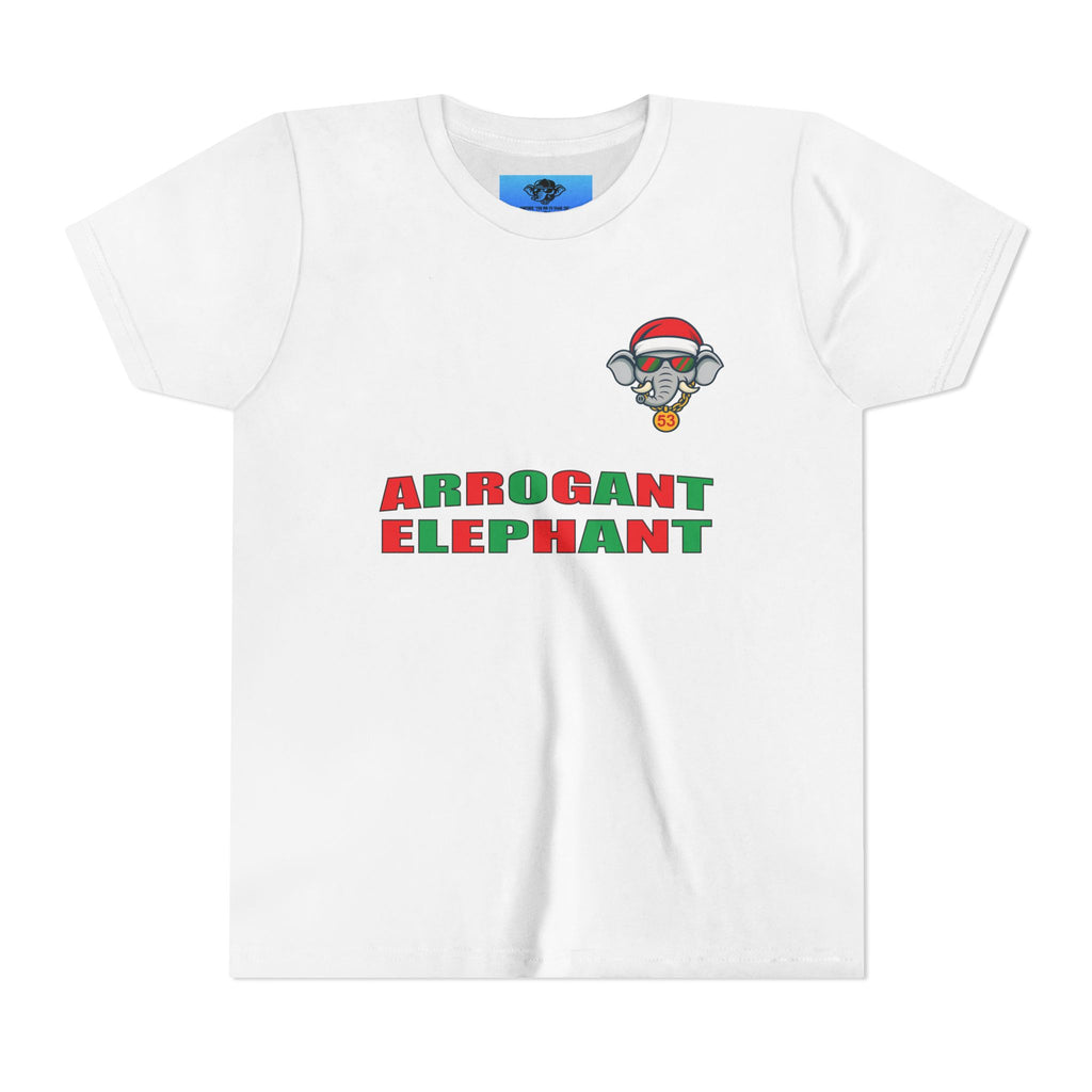 Arrogant Elephant™ Santa Dinger Youth Tee – Limited Holiday Edition