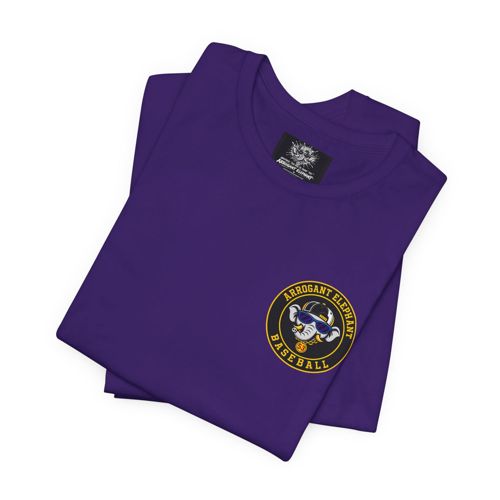 Adult Arrogant Elephant Graphic Tee — Retro Mascot Tee for Fans & Streetwear