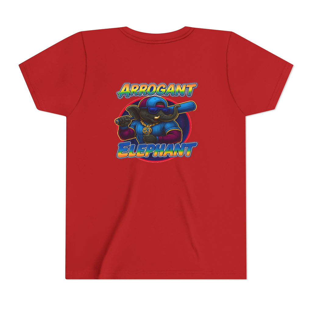 Arrogant Elephant™ Power Play baseball Tee; Game Day Energy. Streetwear Attitude. (HERO EDITION)