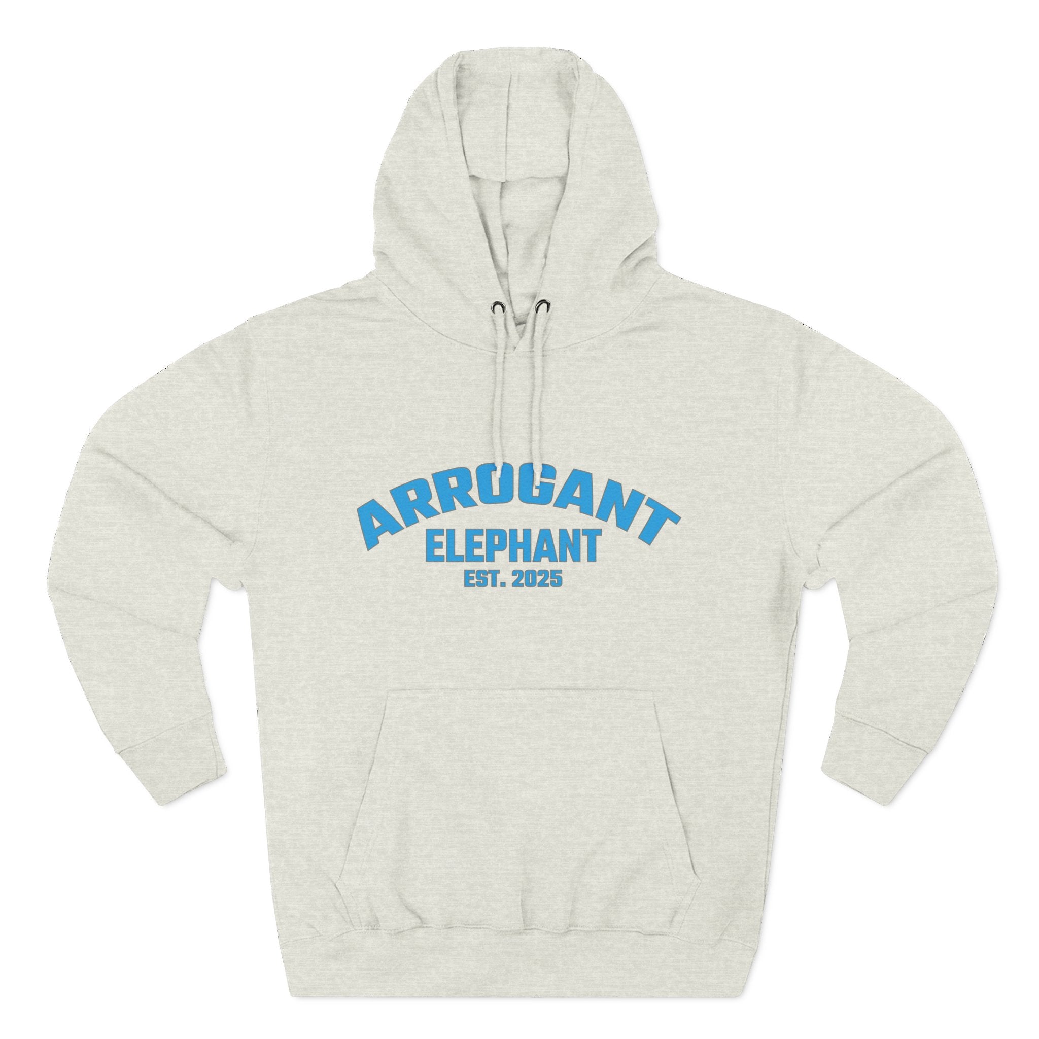 Arrogant Elephant™ Retro Collegiate Hoodie – Est. 2025