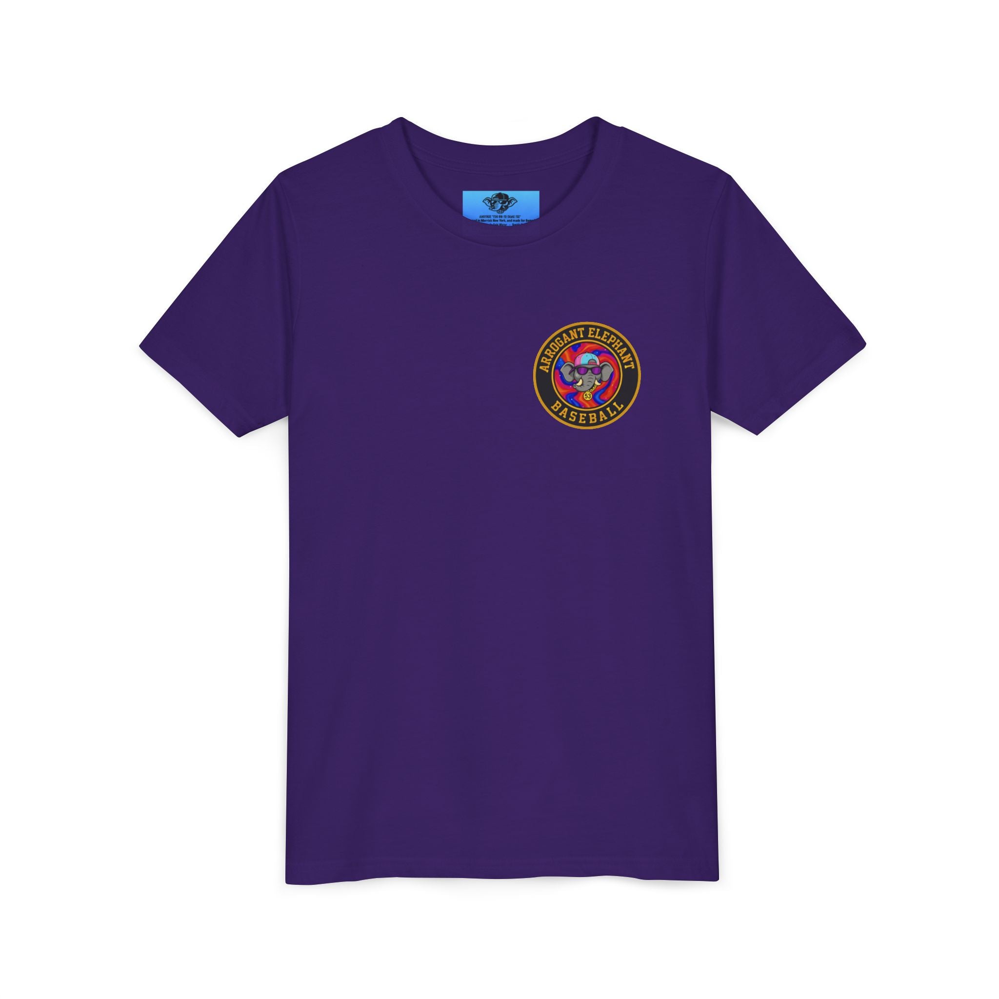 Arrogant Elephant™ Power Play baseball Tee; Game Day Energy. Streetwear Attitude. (HERO EDITION)