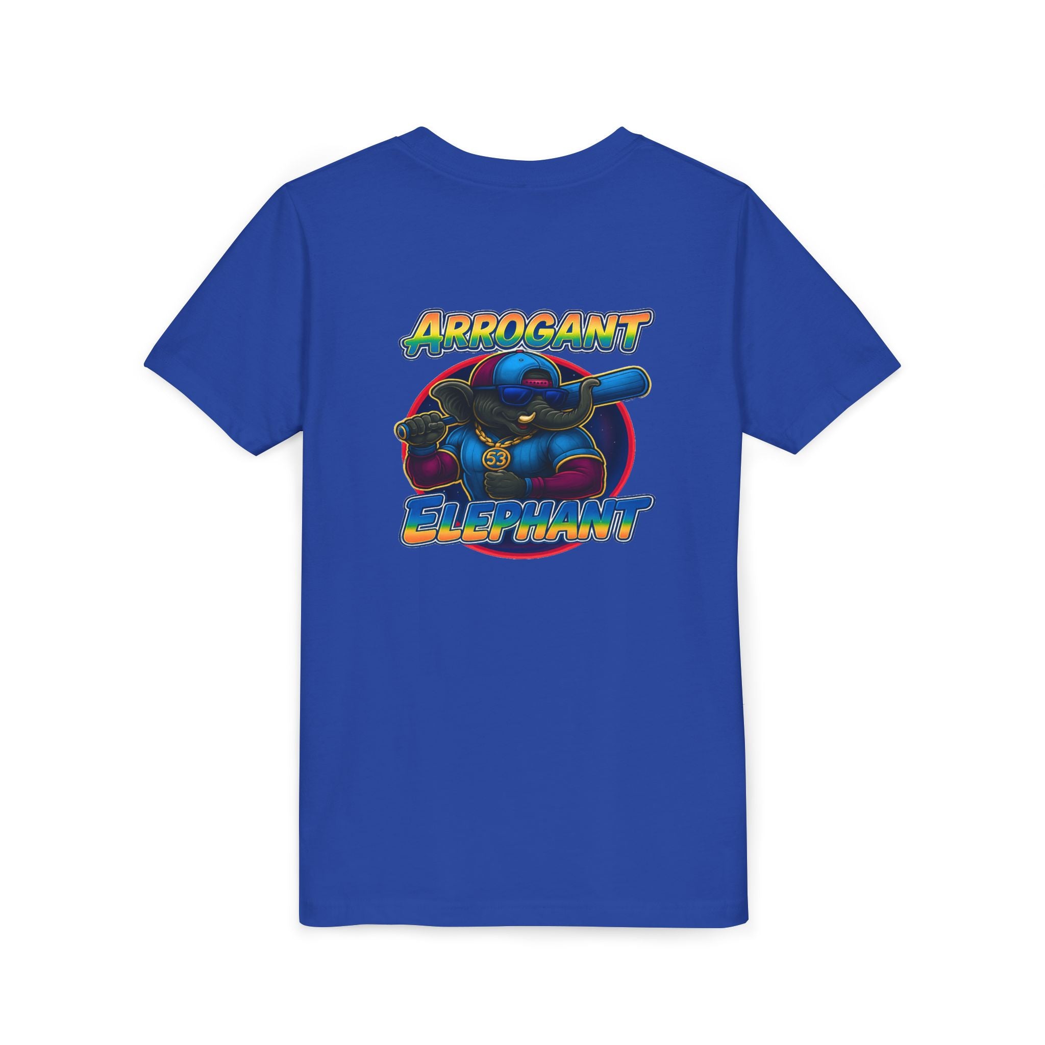Arrogant Elephant™ Power Play baseball Tee; Game Day Energy. Streetwear Attitude. (HERO EDITION)