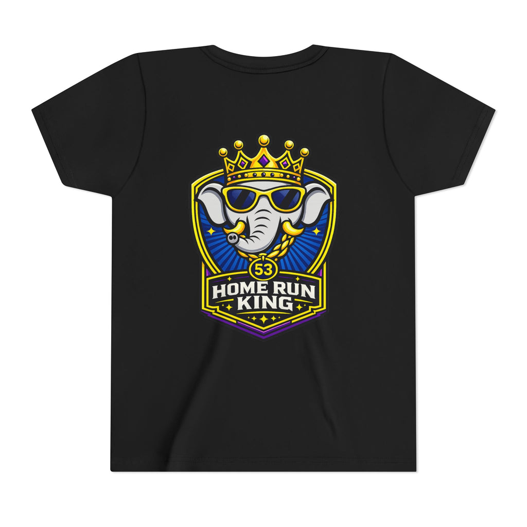 Youth Tee — Home Run King Elephant Baseball Logo