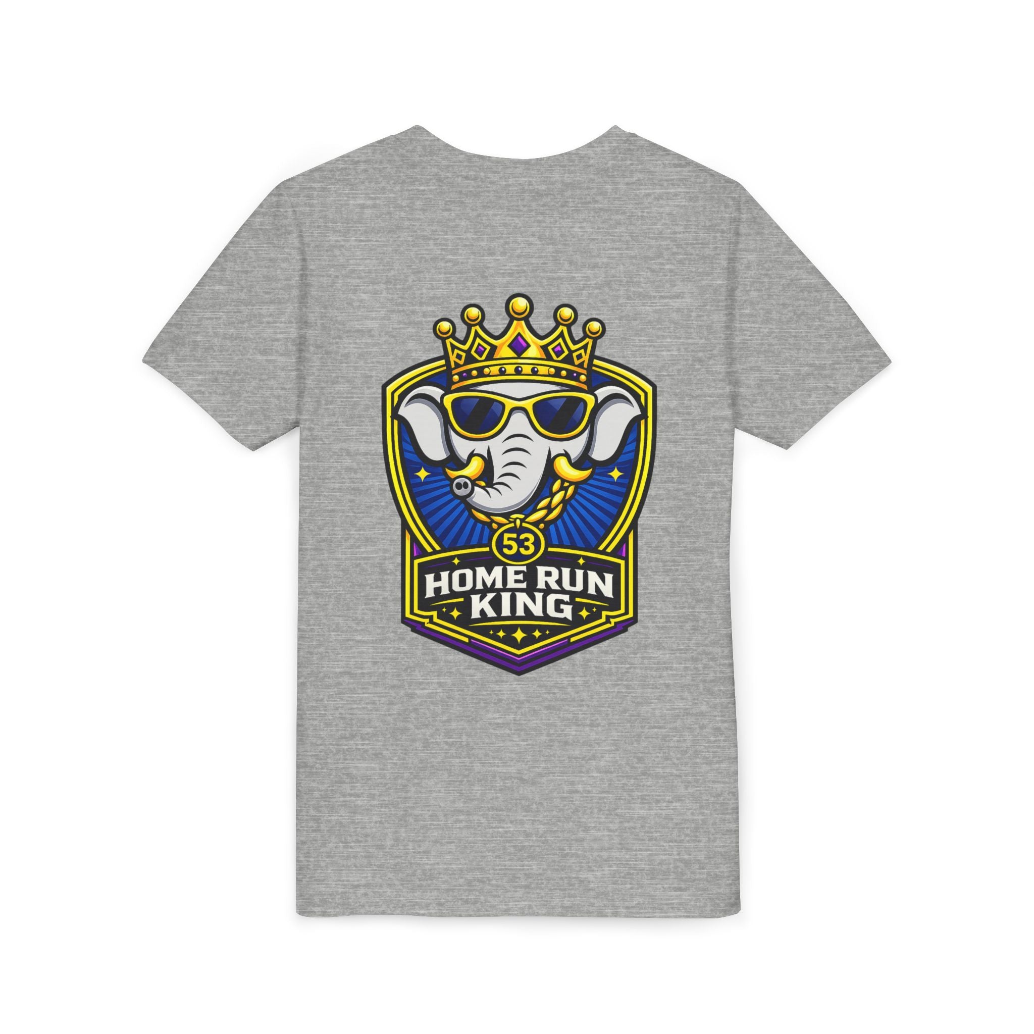 Youth Tee — Home Run King Elephant Baseball Logo