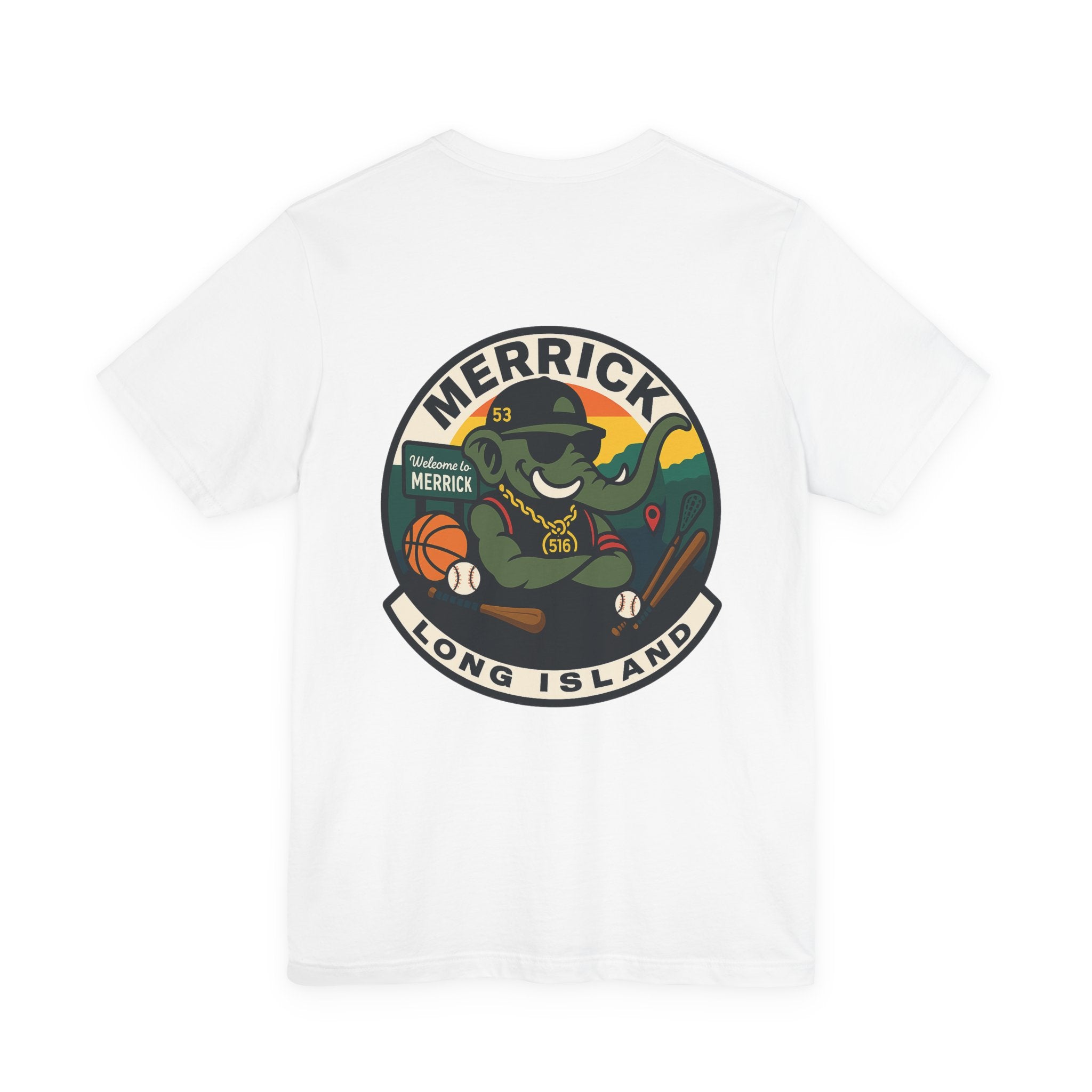 Arrogant Elephant™ Merrick Adult Tee – Long Island Edition