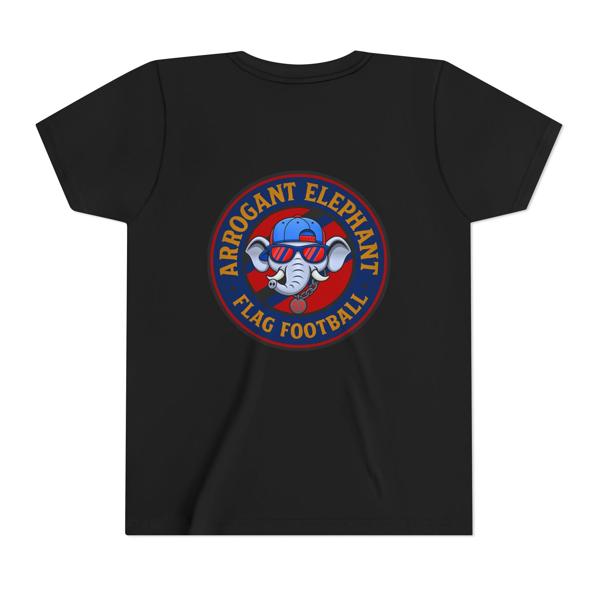 Arrogant Elephant™ Flag Football Tee – Youth "From the field to the stands — rep the elephant with pride"