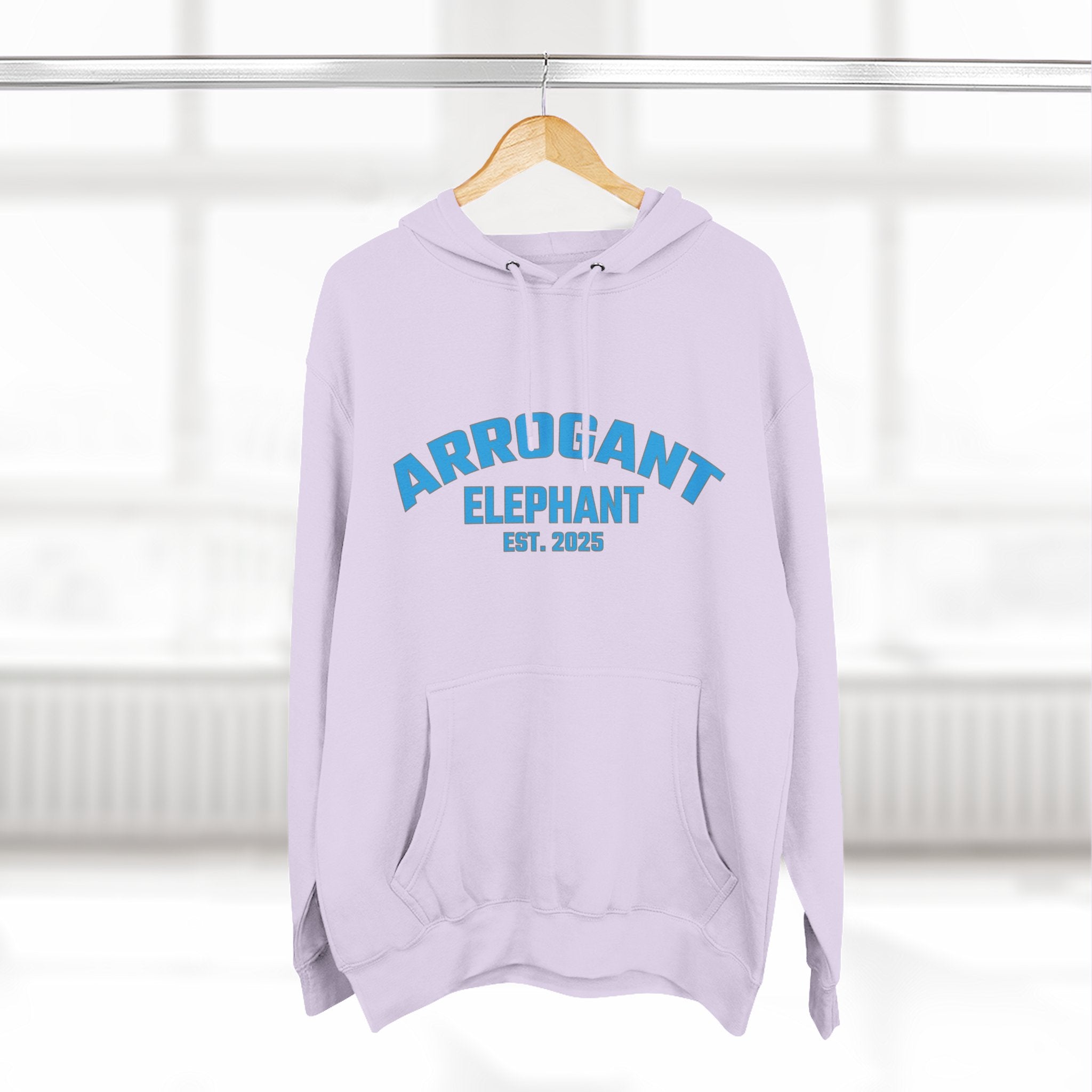 Arrogant Elephant™ Retro Collegiate Hoodie – Est. 2025