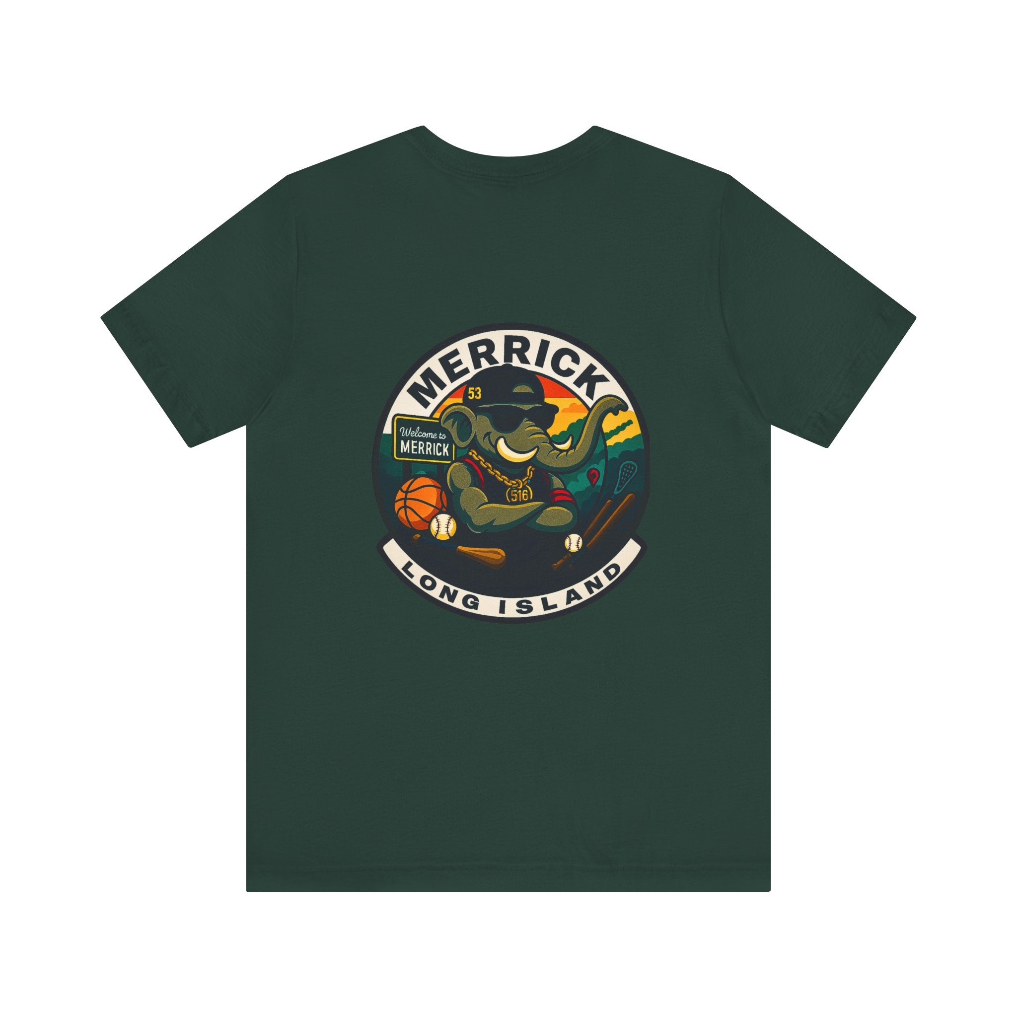 Arrogant Elephant™ Merrick Adult Tee – Long Island Edition