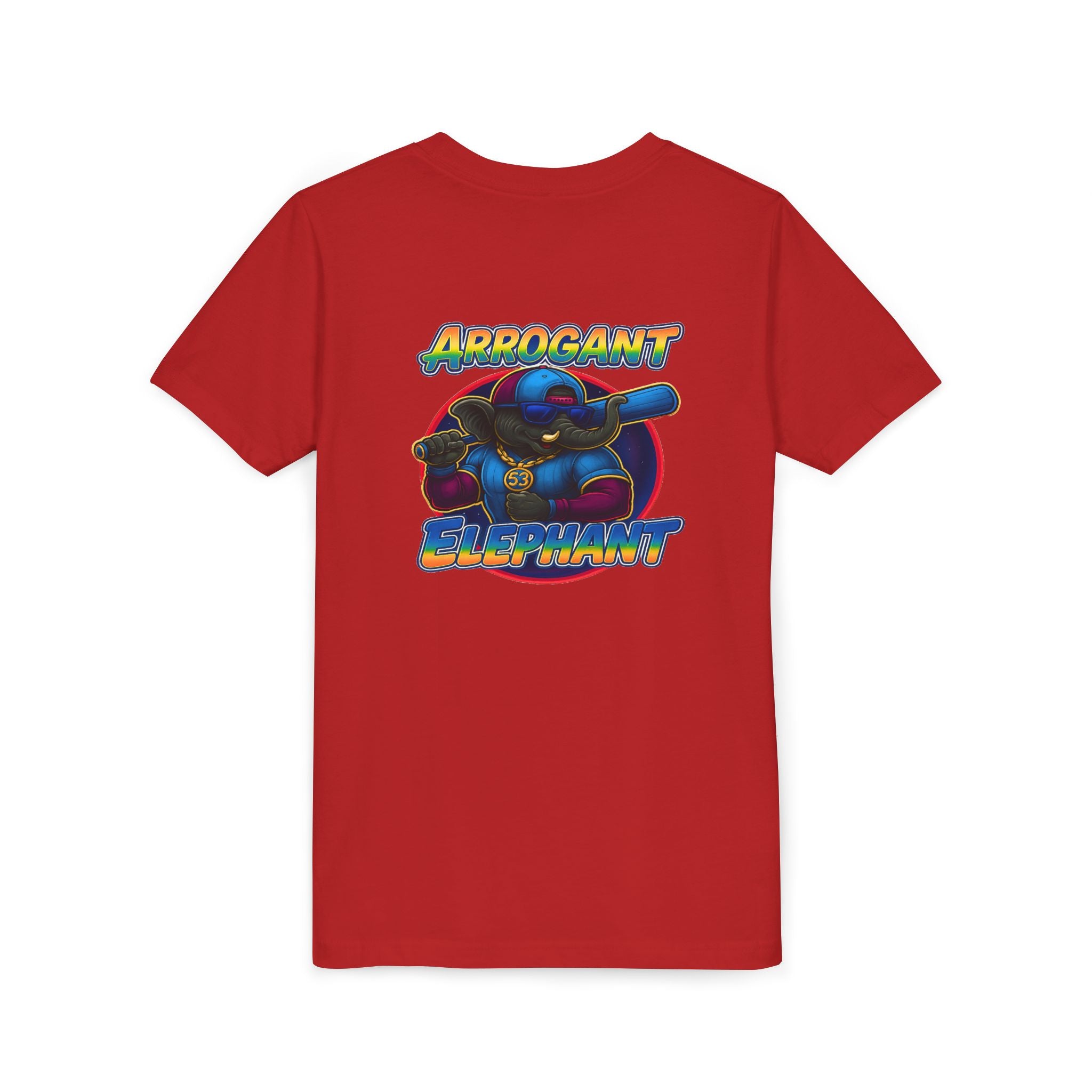 Arrogant Elephant™ Power Play baseball Tee; Game Day Energy. Streetwear Attitude. (HERO EDITION)