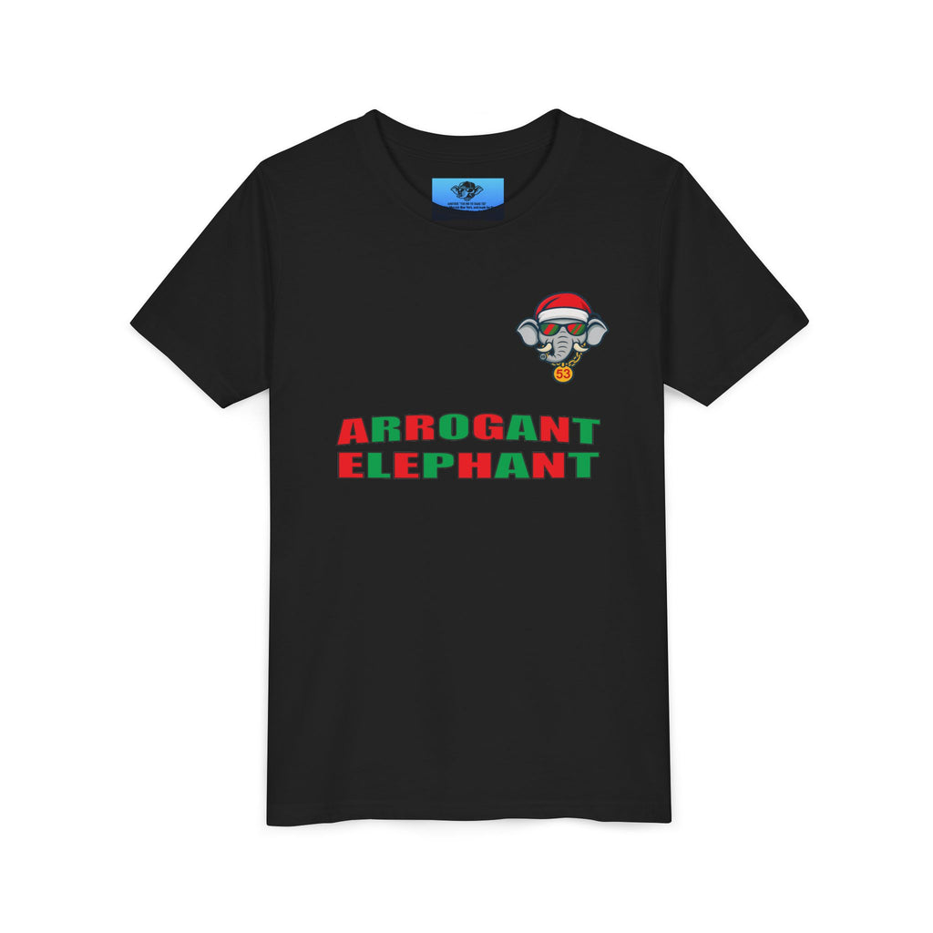 Arrogant Elephant™ Santa Dinger Youth Tee – Limited Holiday Edition
