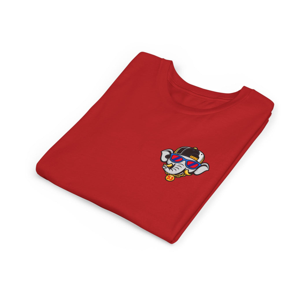 'Good Looks Run in the Dugout' Arrogant Elephant Graphic youth baseball Tee