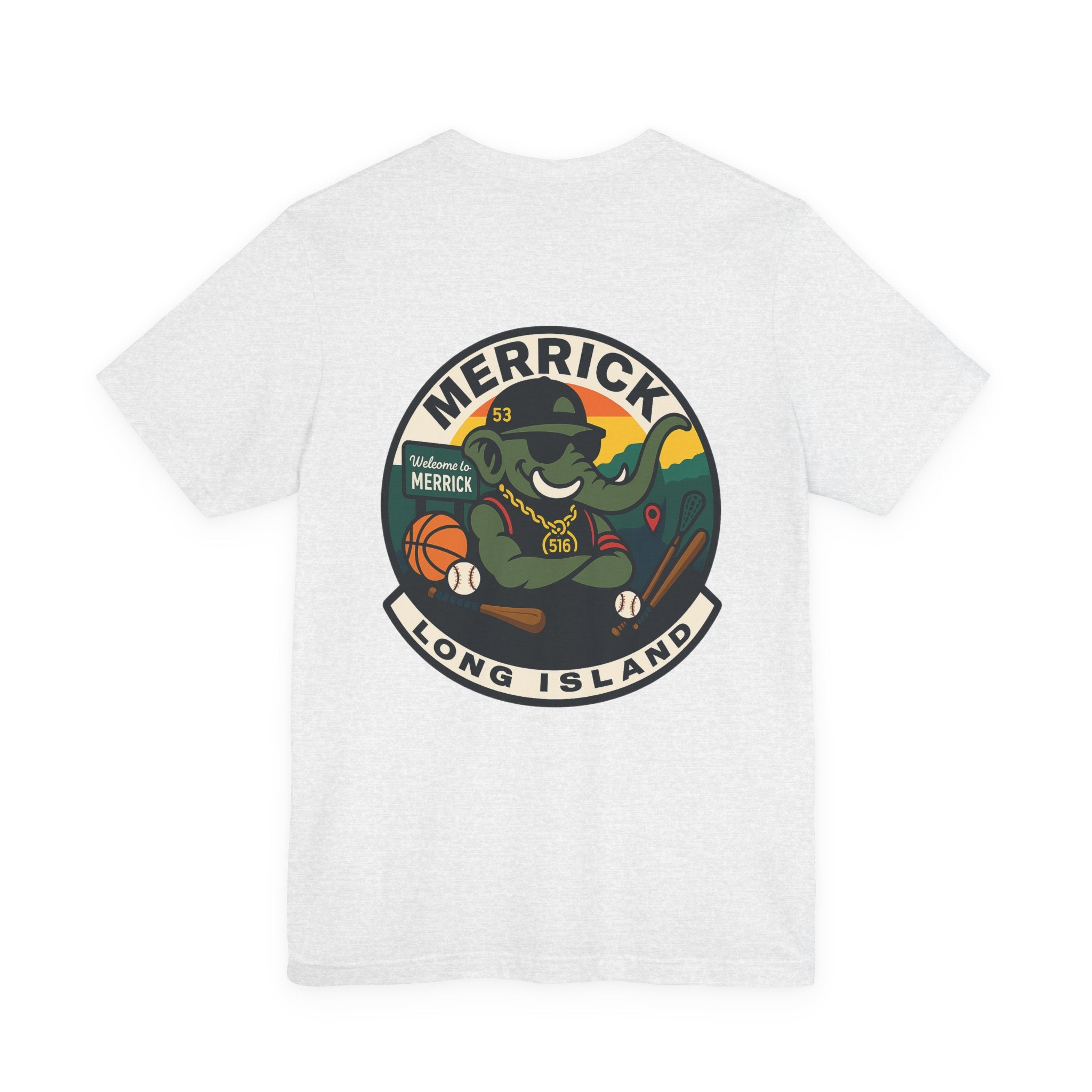Arrogant Elephant™ Merrick Adult Tee – Long Island Edition