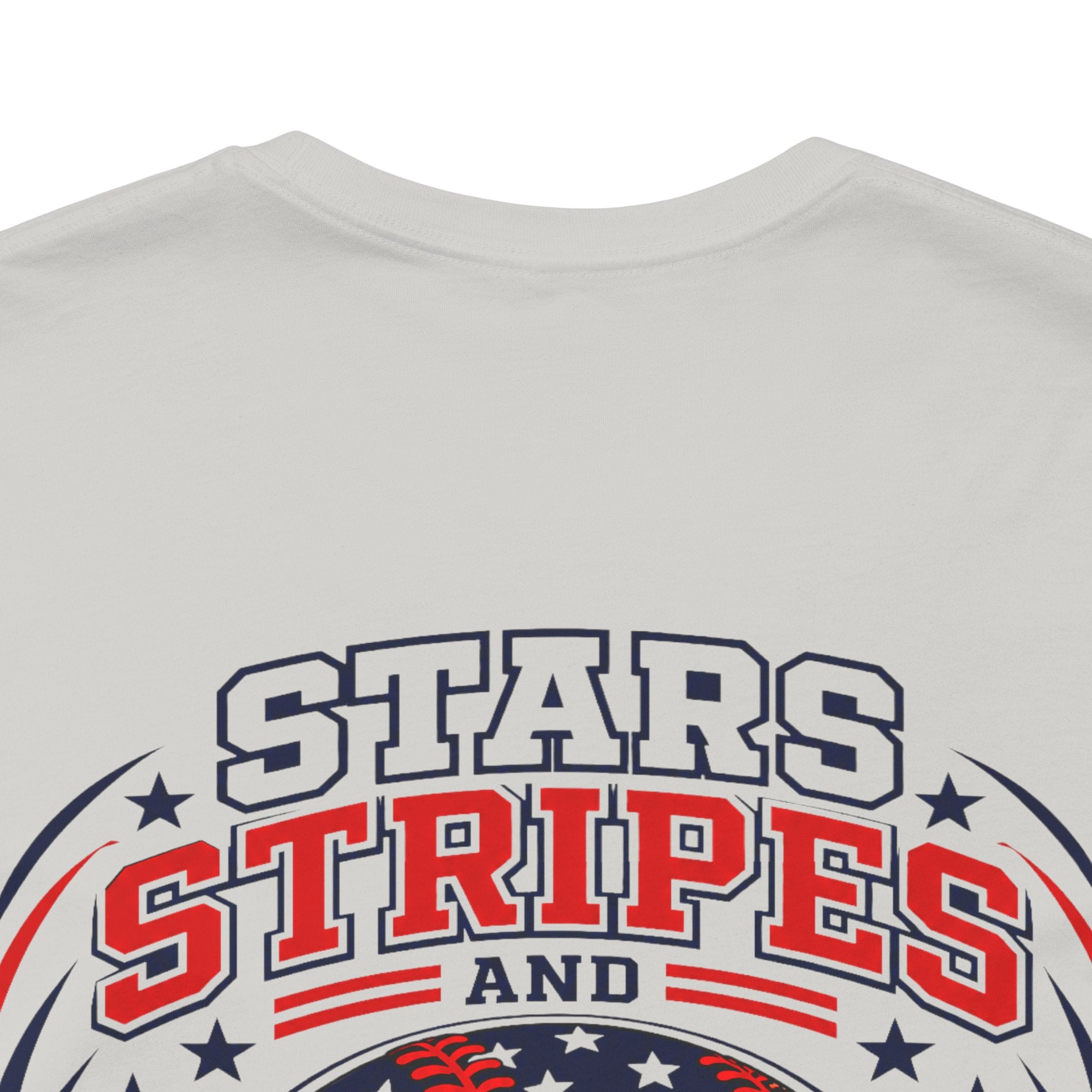 Adult Stars, Stripes and Seams T-Shirt — Patriotic Baseball Tee