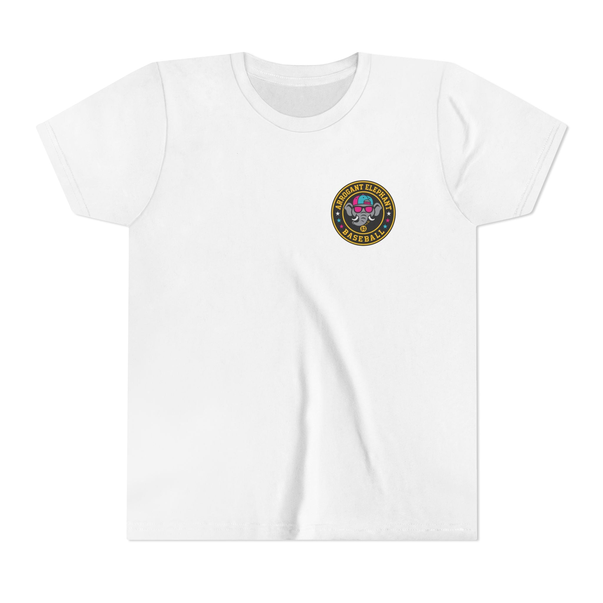 Arrogant Elephant™ Power Play baseball Tee; Game Day Energy. Streetwear Attitude. (HERO EDITION)