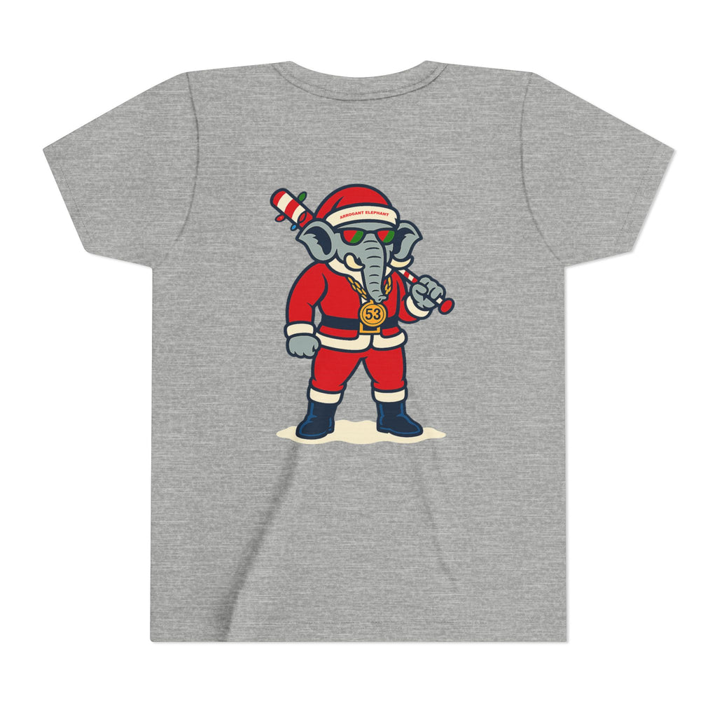 Arrogant Elephant™ Santa Dinger Youth Tee – Limited Holiday Edition