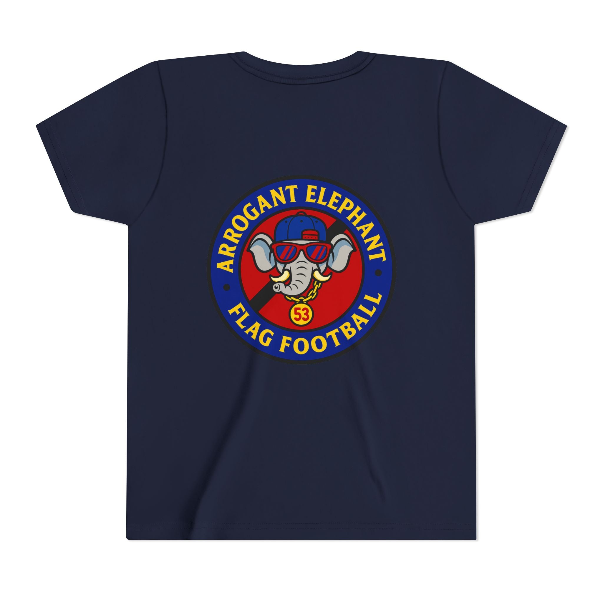 Arrogant Elephant™ Flag Football Tee – Youth "From the field to the stands — rep the elephant with pride"