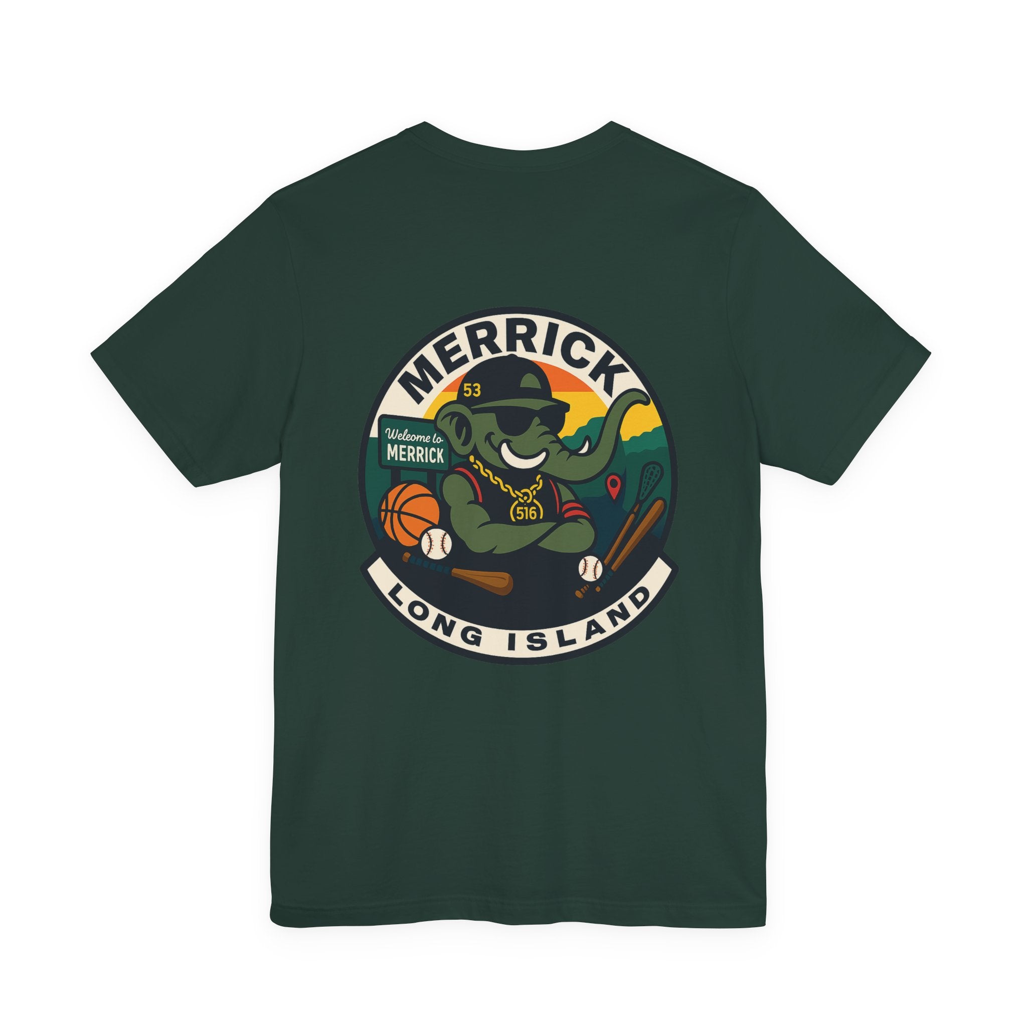 Arrogant Elephant™ Merrick Adult Tee – Long Island Edition