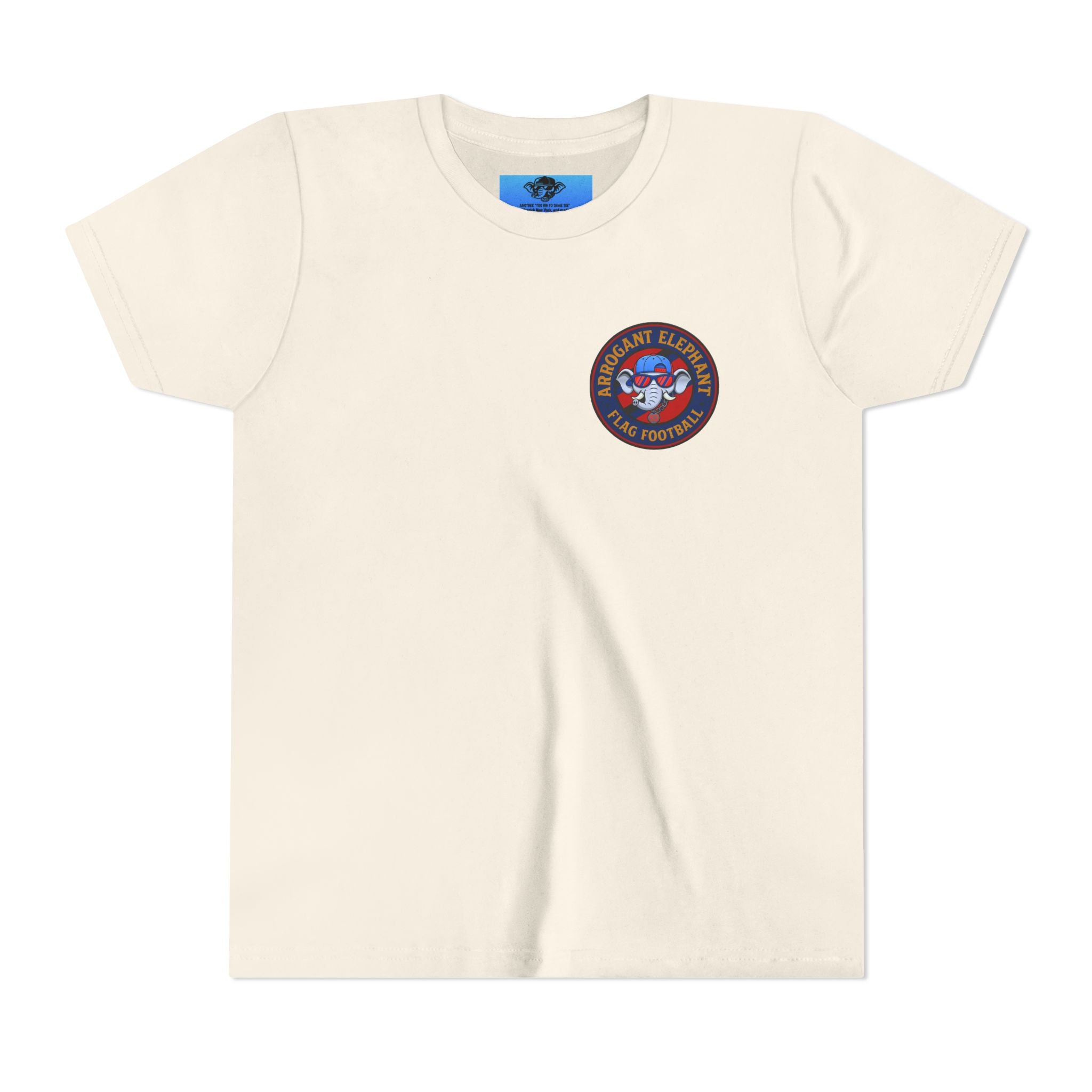 Arrogant Elephant™ Flag Football Tee – Youth "From the field to the stands — rep the elephant with pride"