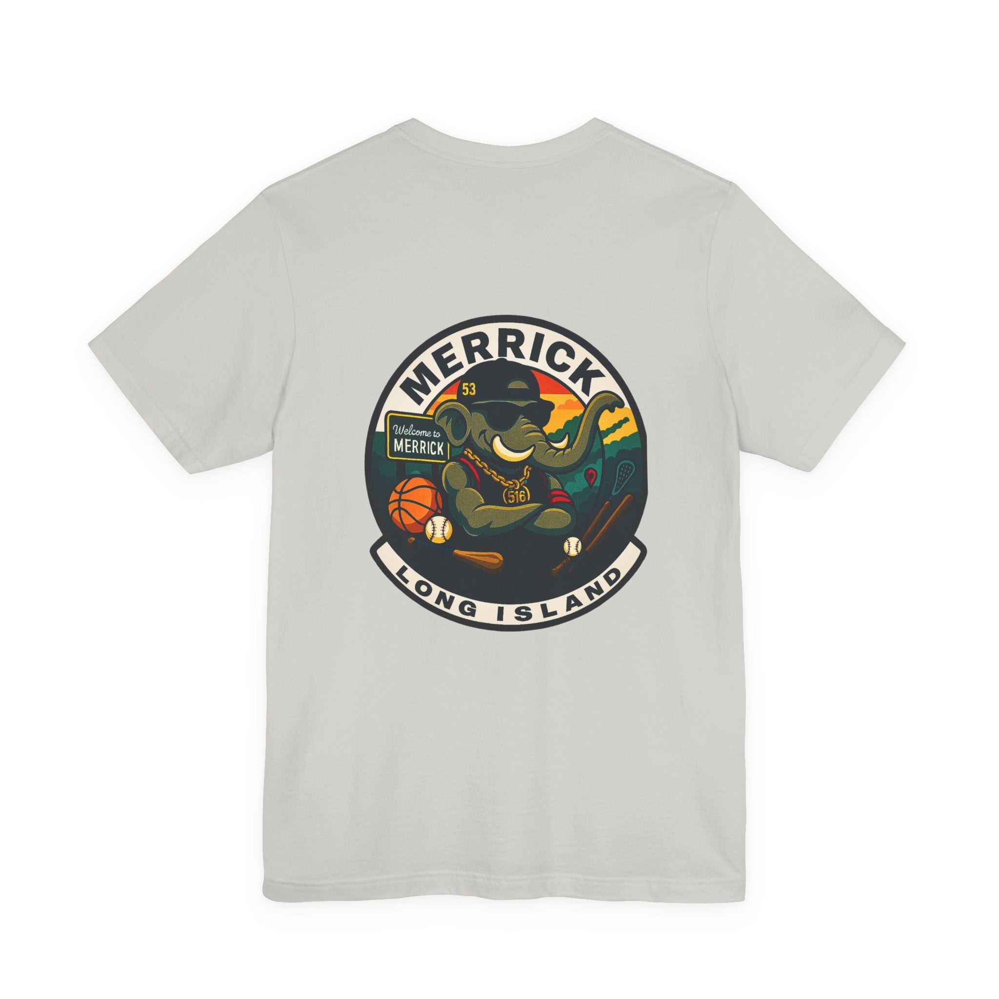 Arrogant Elephant™ Merrick Adult Tee – Long Island Edition