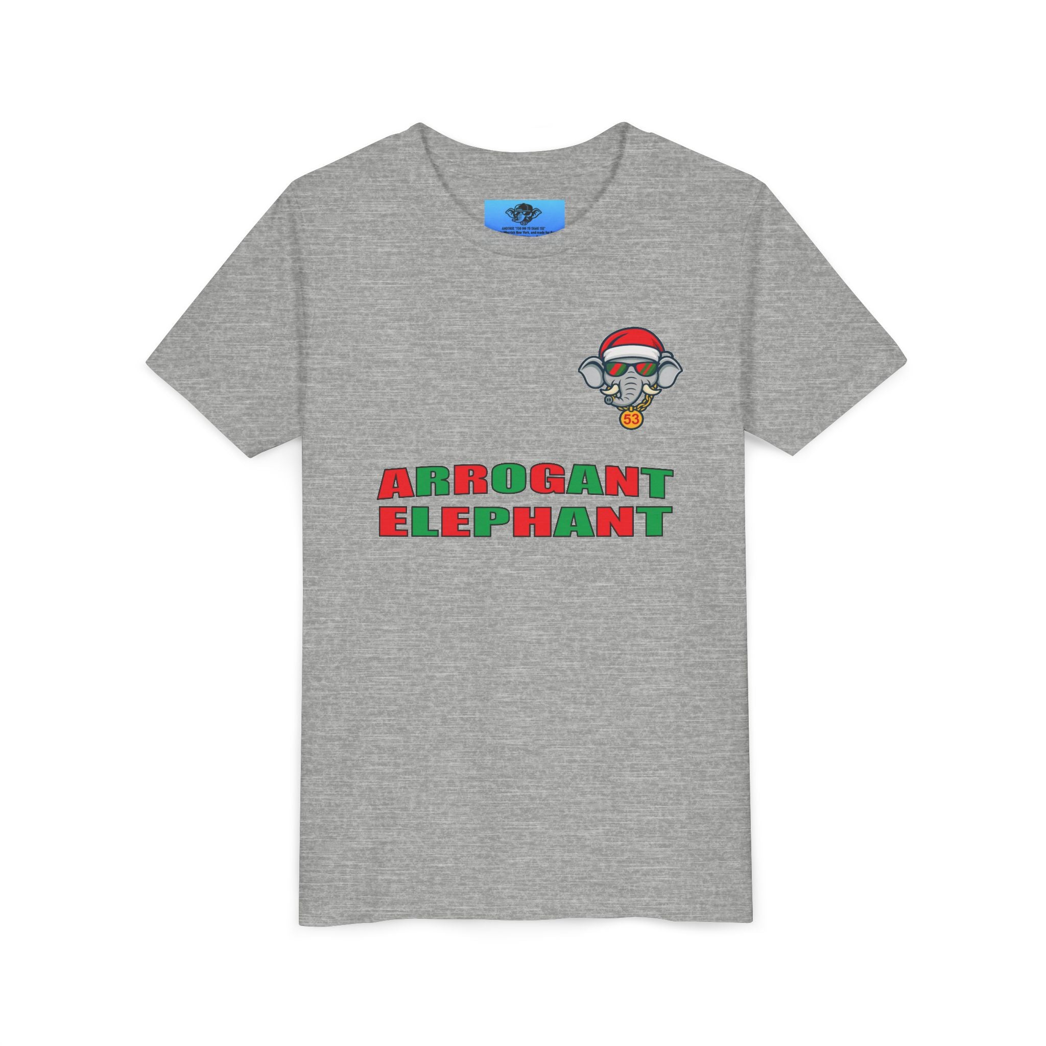 Arrogant Elephant™ Santa Dinger Youth Tee – Limited Holiday Edition