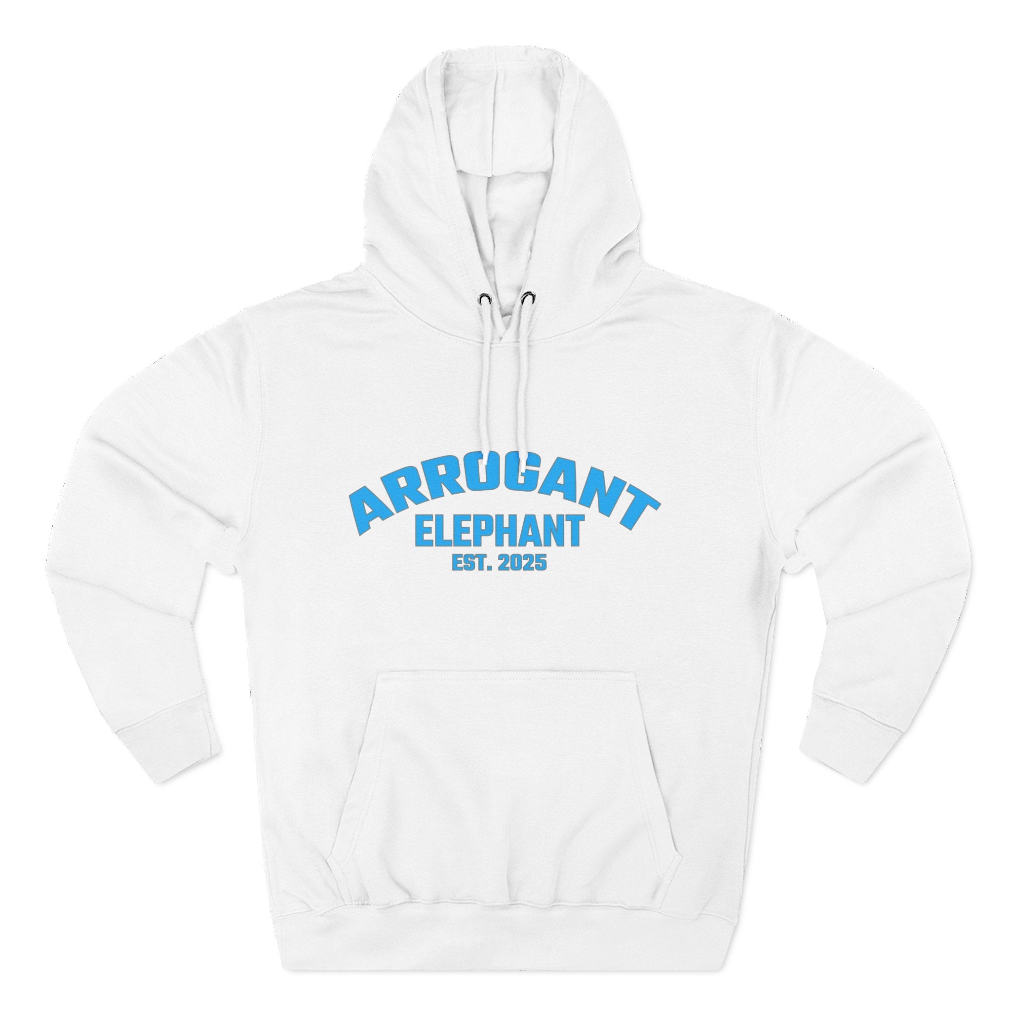 Arrogant Elephant™ Retro Collegiate Hoodie – Est. 2025