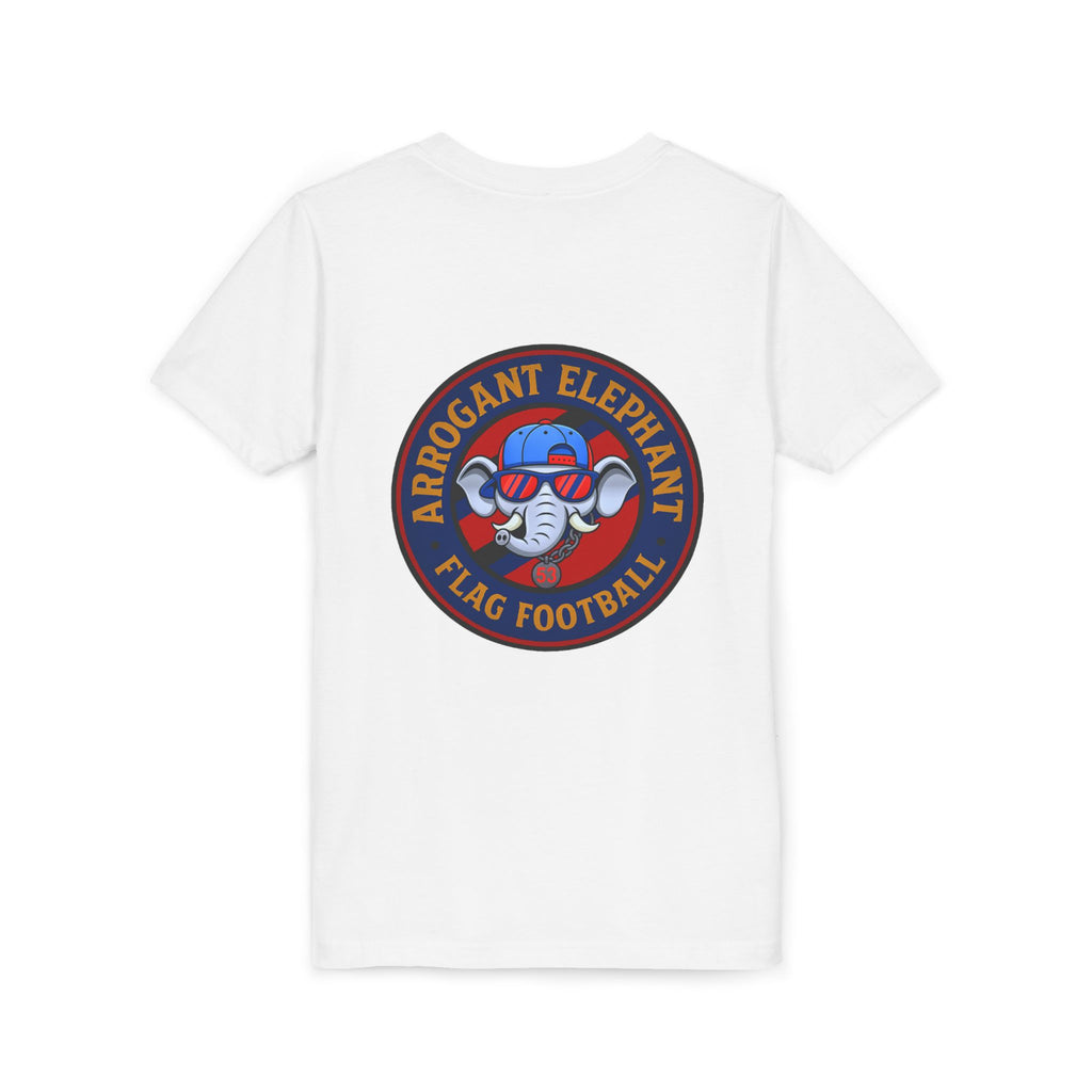 Arrogant Elephant™ Flag Football Tee – Youth "From the field to the stands — rep the elephant with pride"