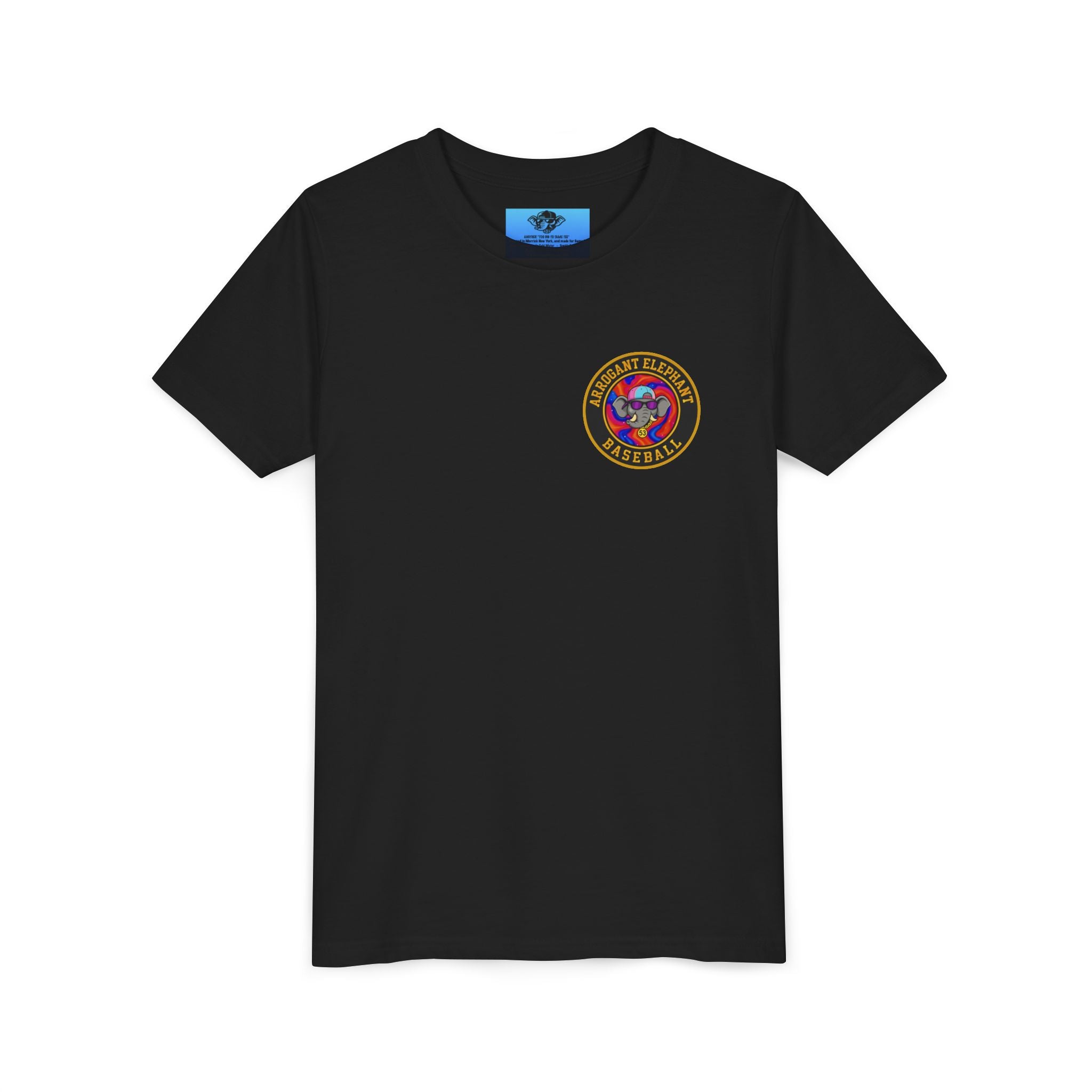 Arrogant Elephant™ Power Play baseball Tee; Game Day Energy. Streetwear Attitude. (HERO EDITION)