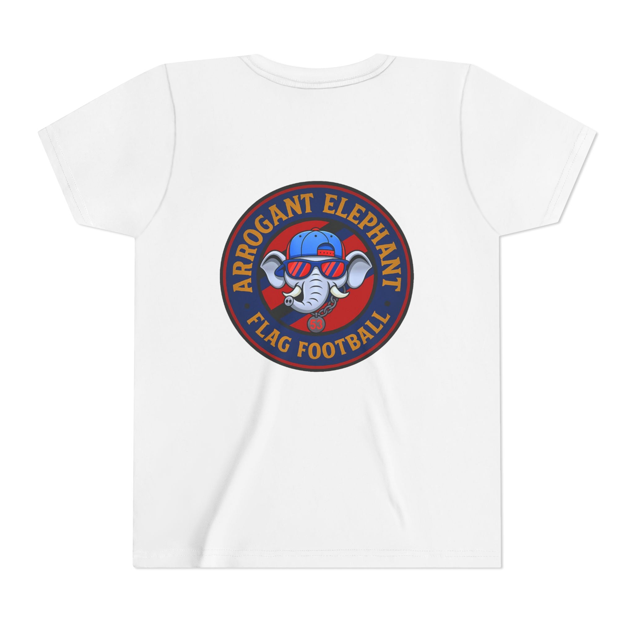 Arrogant Elephant™ Flag Football Tee – Youth "From the field to the stands — rep the elephant with pride"