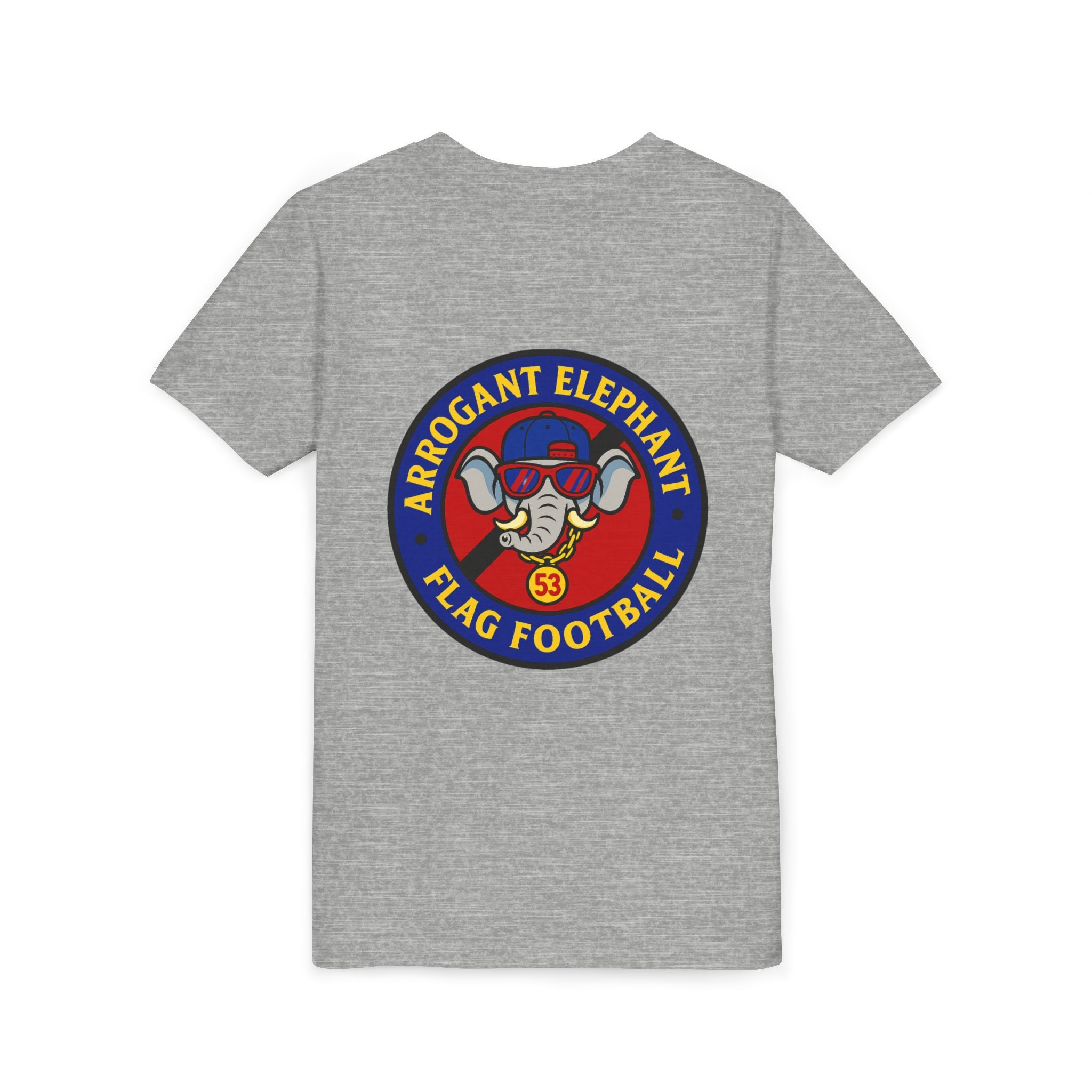 Arrogant Elephant™ Flag Football Tee – Youth "From the field to the stands — rep the elephant with pride"