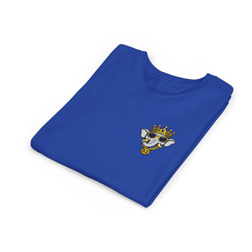 Youth Tee — Home Run King Elephant Baseball Logo