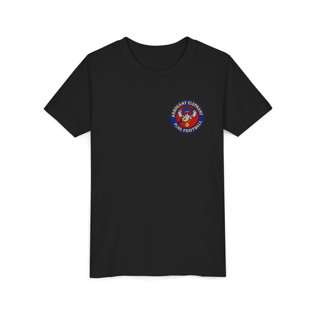 Arrogant Elephant™ Flag Football Tee – Youth "From the field to the stands — rep the elephant with pride"