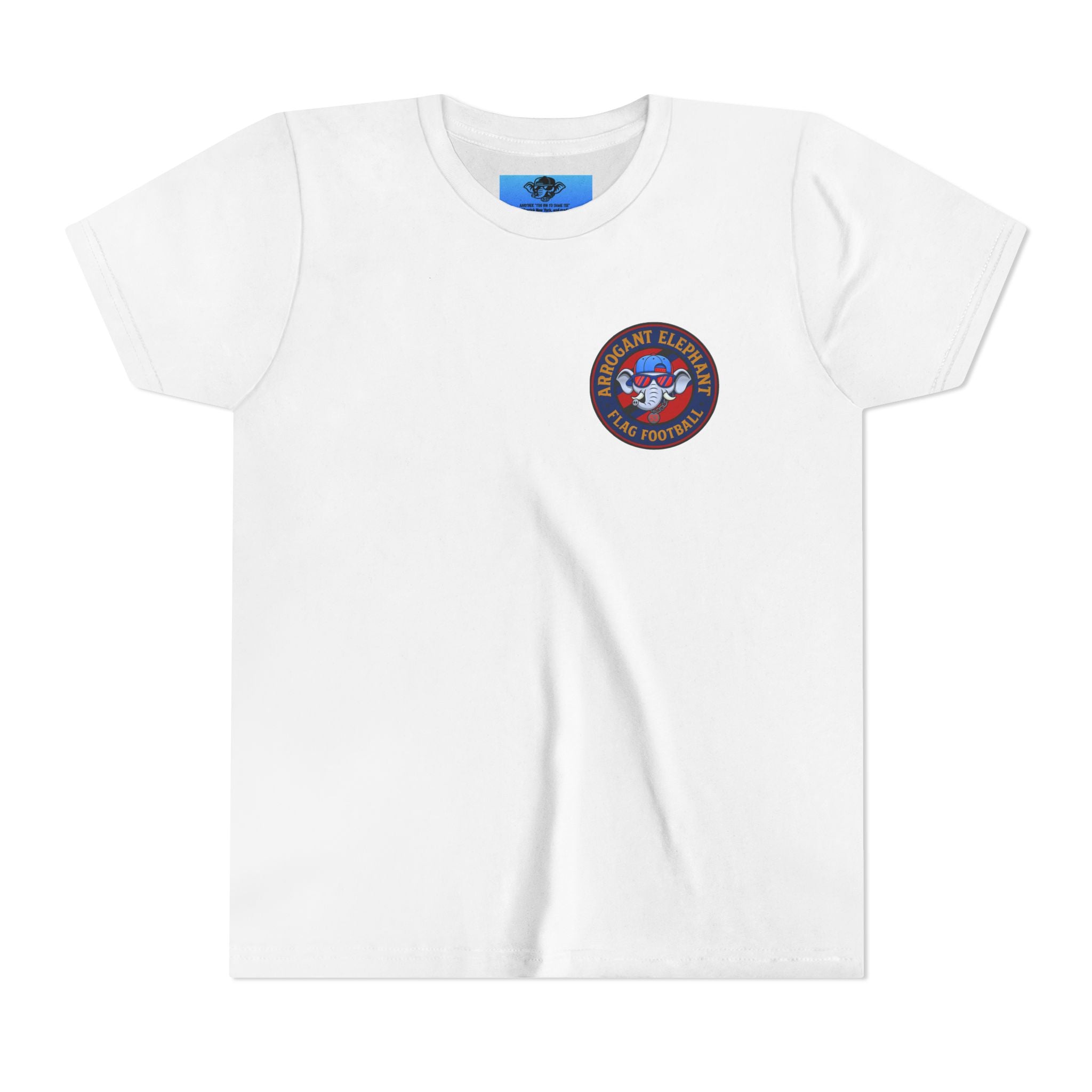Arrogant Elephant™ Flag Football Tee – Youth "From the field to the stands — rep the elephant with pride"