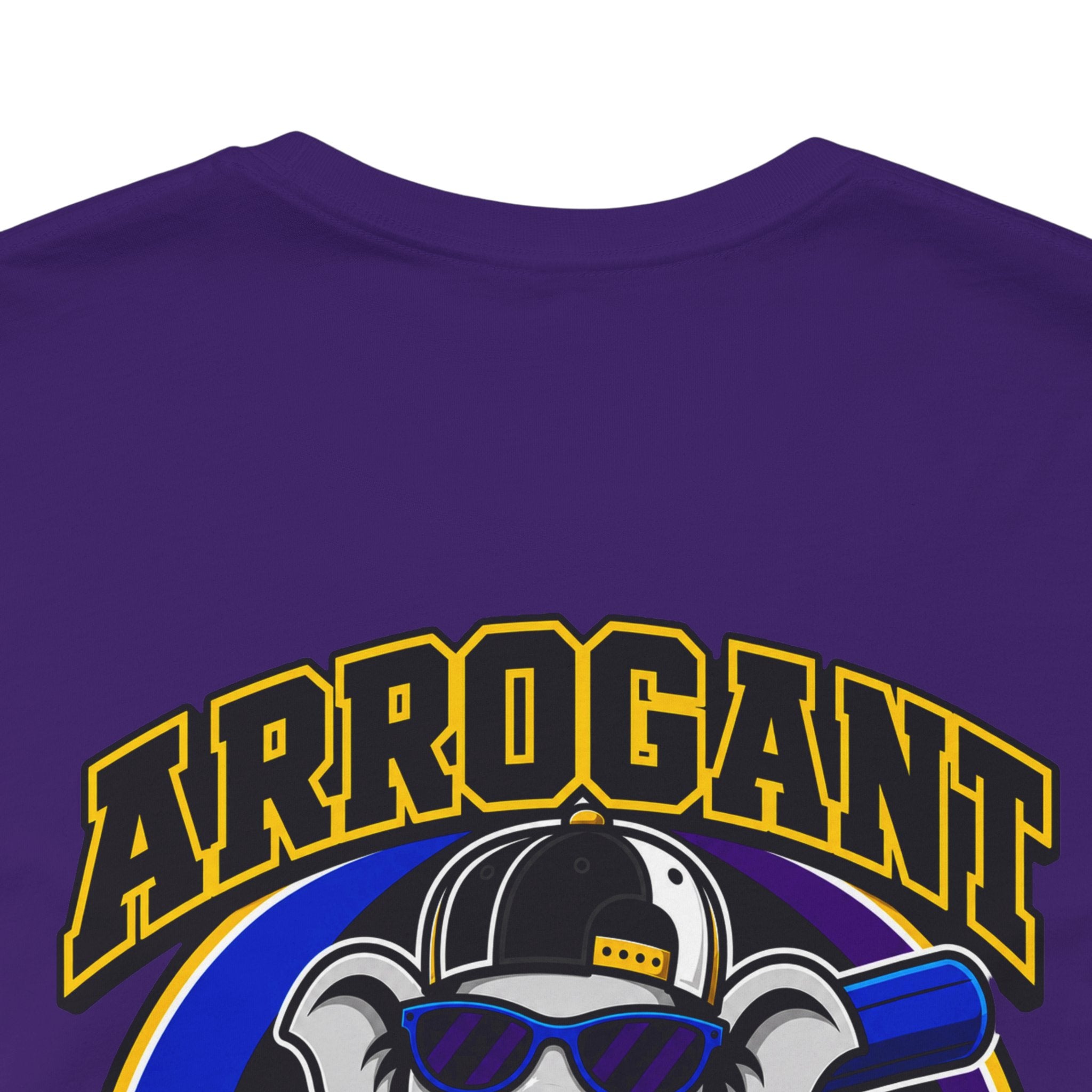 Adult Arrogant Elephant Graphic Tee — Retro Mascot Tee for Fans & Streetwear