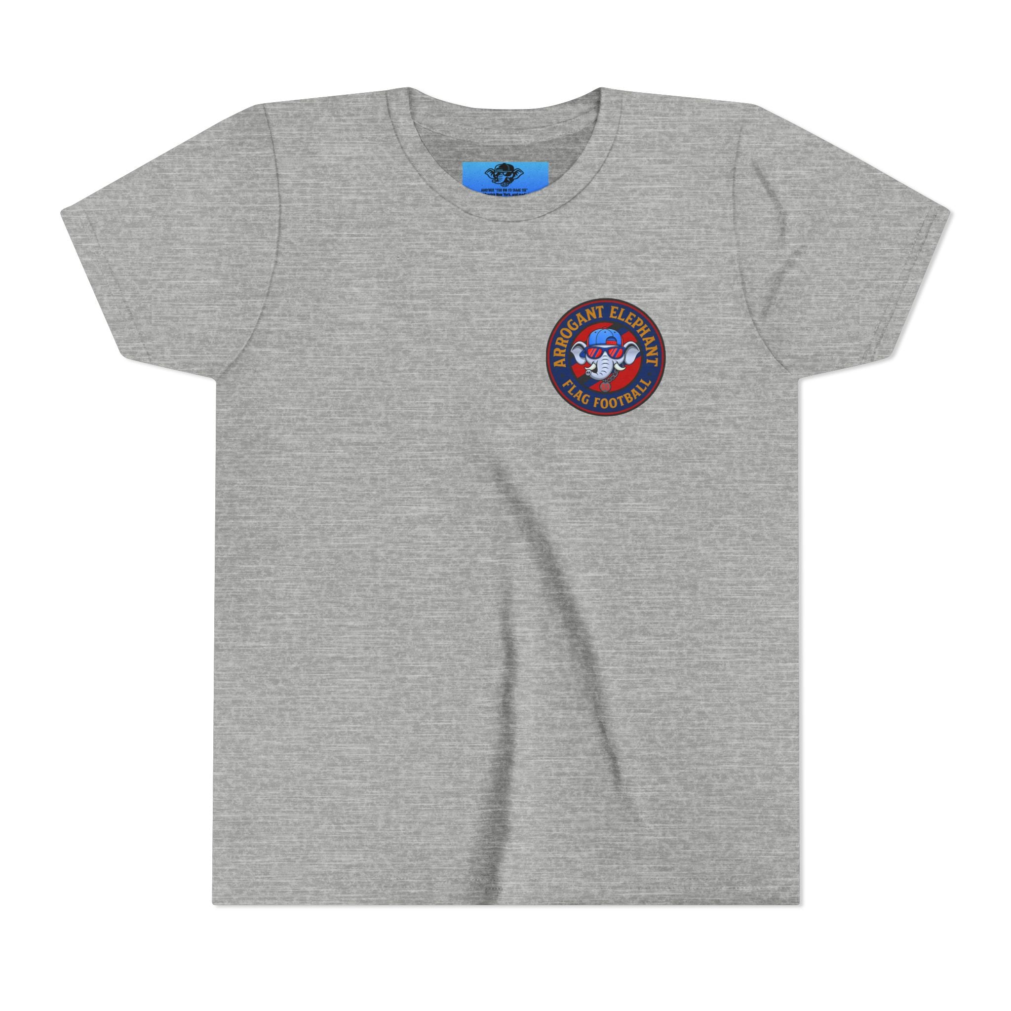 Arrogant Elephant™ Flag Football Tee – Youth "From the field to the stands — rep the elephant with pride"