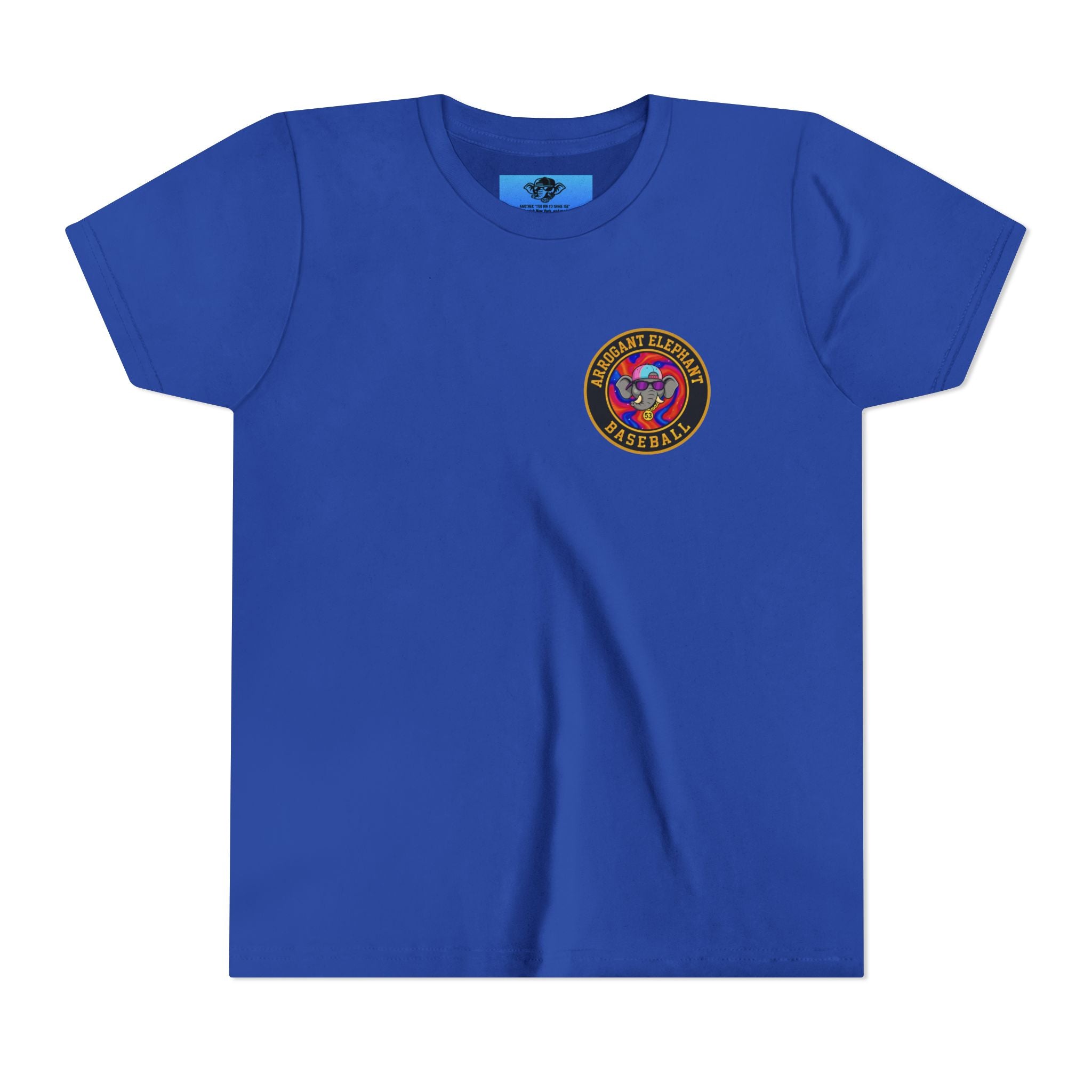 Arrogant Elephant™ Power Play baseball Tee; Game Day Energy. Streetwear Attitude. (HERO EDITION)